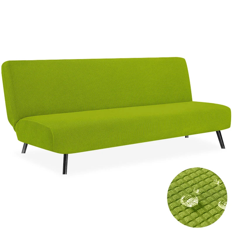 Housse de Clic-Clac Imperméable Jacquard – Extensible Sans Accoudoirs | Protection Canapé-Lit Étanche