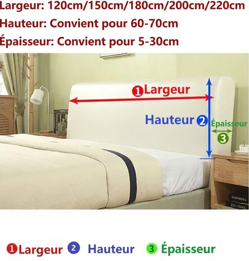Housse de tête de lit similicuir matelassé - MaisonHousse