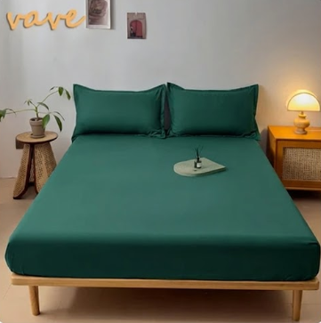 Drap housse en coton ajustable Marron 2 Taie d'oreiller 48x74 - MaisonHousse