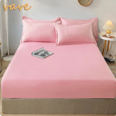 Drap housse en coton ajustable Marron 180x220cmx30cm - MaisonHousse