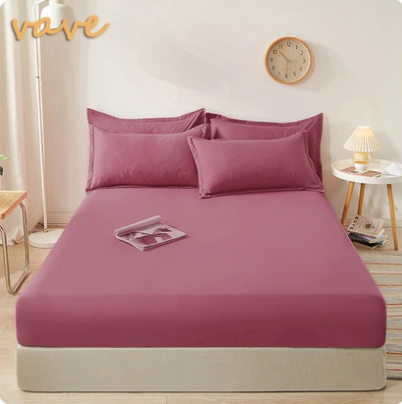 Drap housse en coton ajustable Vert Queen 152x203x35cm - MaisonHousse