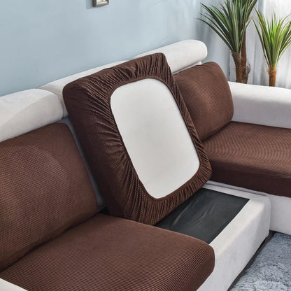 Housse de coussin de canapé extensible unie - vue 18