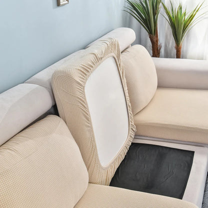 Housse de coussin de canapé extensible unie - vue 21