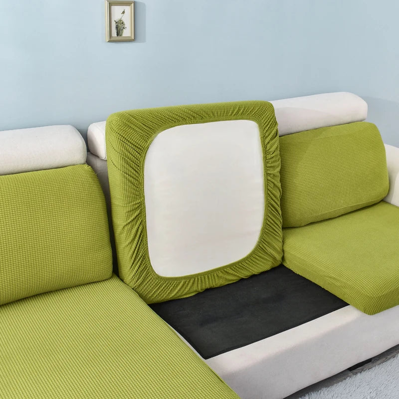 Housse de coussin de canapé extensible unie - vue 10