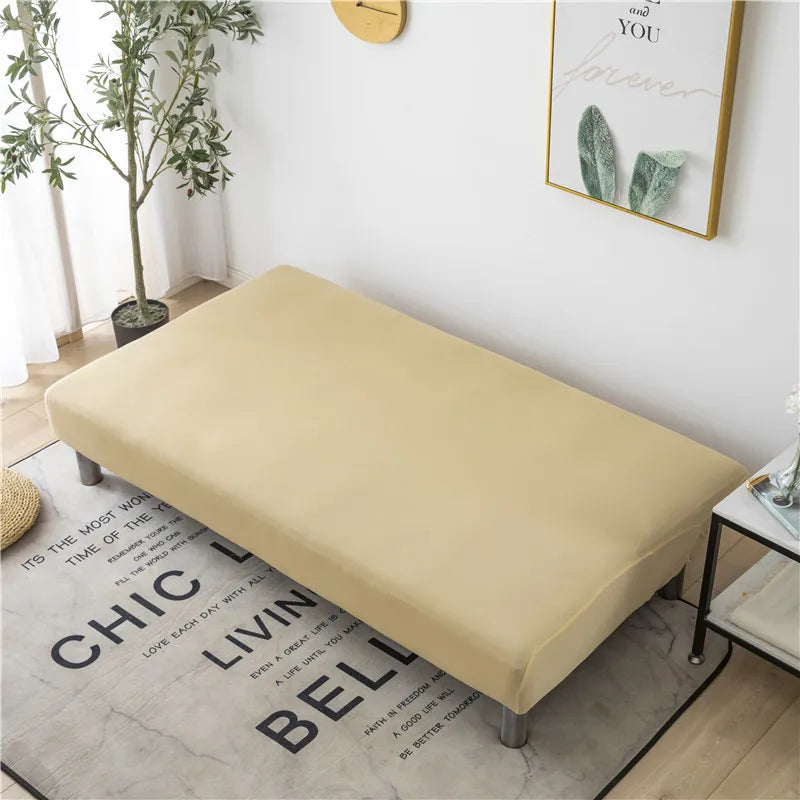 Housse de Clic-Clac Extensible Sans Accoudoirs – Protection Intégrale pour Canapé-Lit | Ajustement Parfait & Entretien Facile