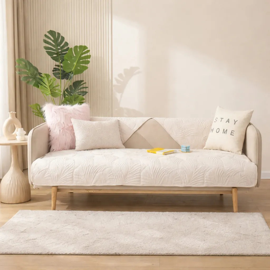 Housse de canapé antidérapante 2 places protection quotidienne - MaisonHousse