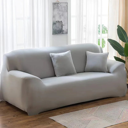 Housse de canapé extensible unie Vert militaire 1 place 90-140cm - MaisonHousse