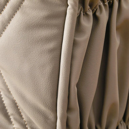 Housse de tête de lit similicuir matelassé Marron 150x70cm - MaisonHousse