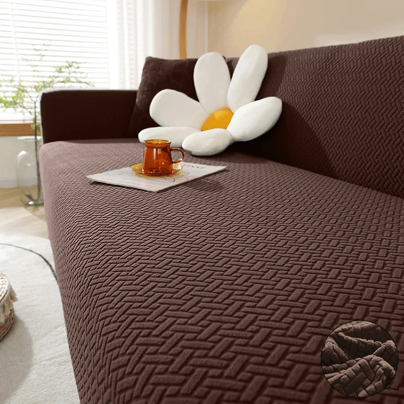 Housse de canapé jacquard extensible 1 à 5 places - vue 12