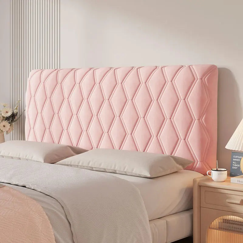 Housse de tête de lit velours extensible - vue 12