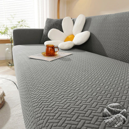 Housse de canapé jacquard extensible 1 à 5 places - vue 11