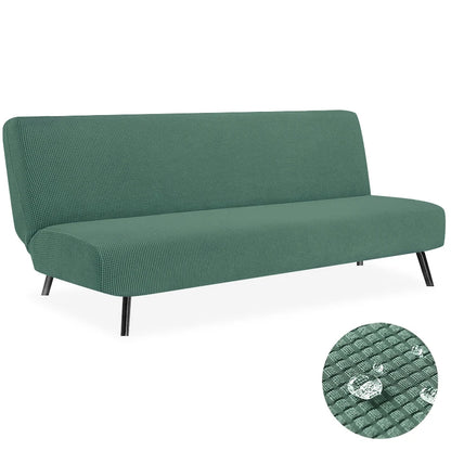 Housse de Clic-Clac Imperméable Jacquard – Extensible Sans Accoudoirs | Protection Canapé-Lit Étanche