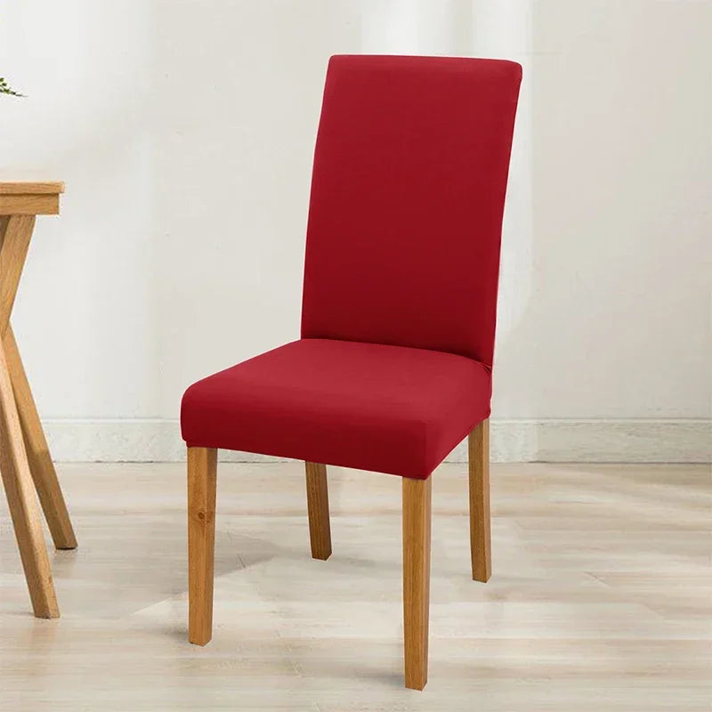 Housse de chaise élastique unie - vue 7