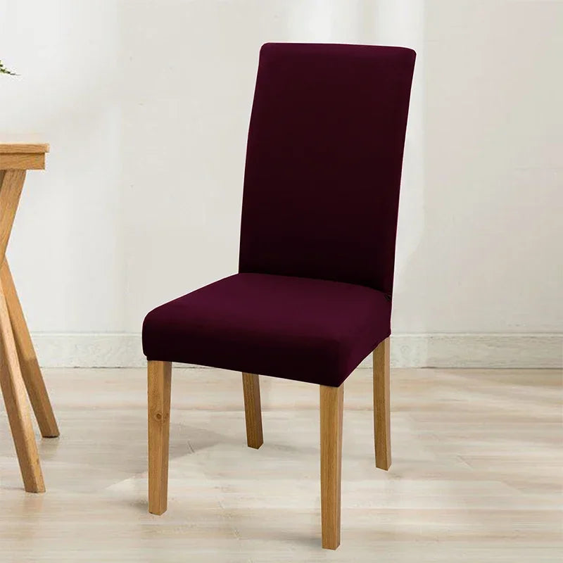 Housse de chaise élastique unie - vue 10