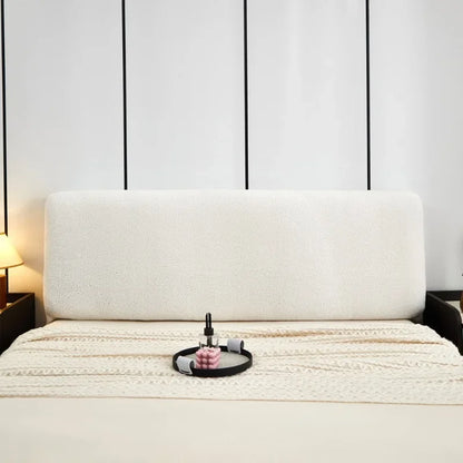 Housse de tête de lit velours lait anti-poussière - vue 6