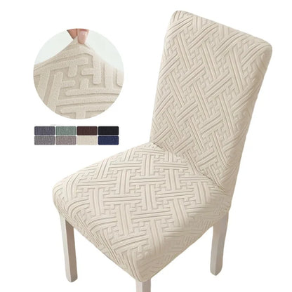 Housse de chaise jacquard anti-taches - vue 1