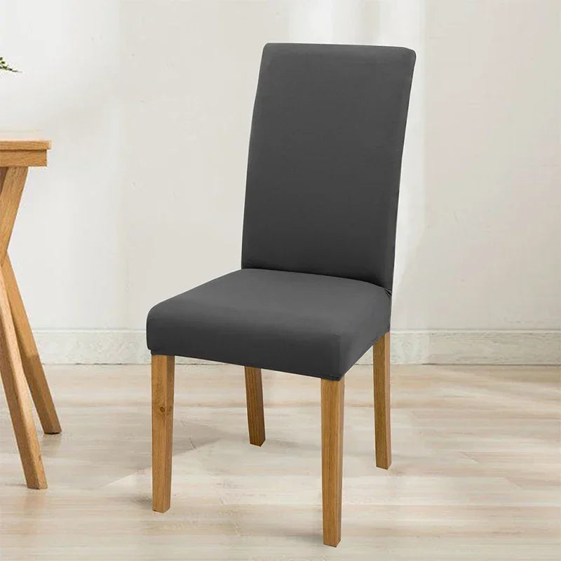Housse de chaise élastique unie - vue 9