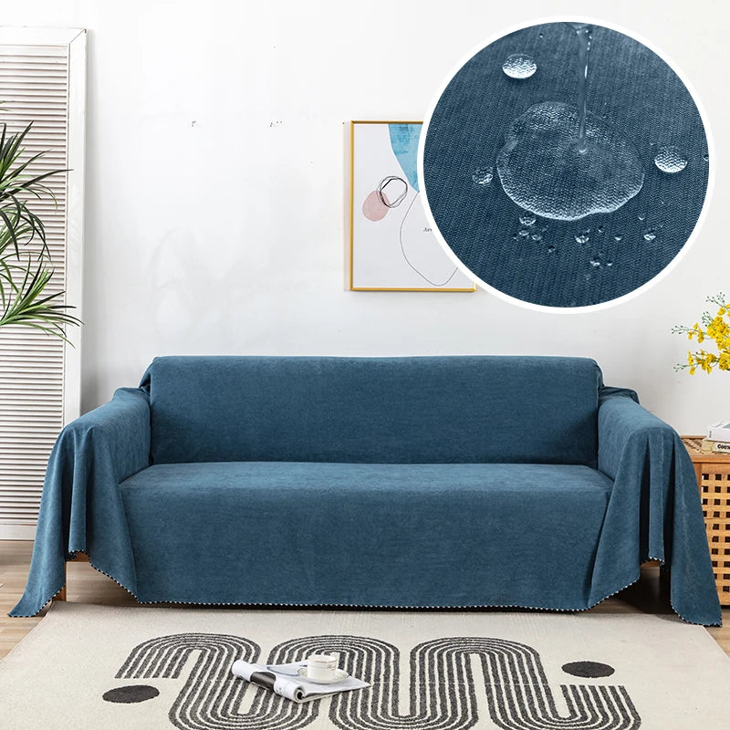 Jeté de canapé imperméable antidérapant Gris 130X180cm - MaisonHousse