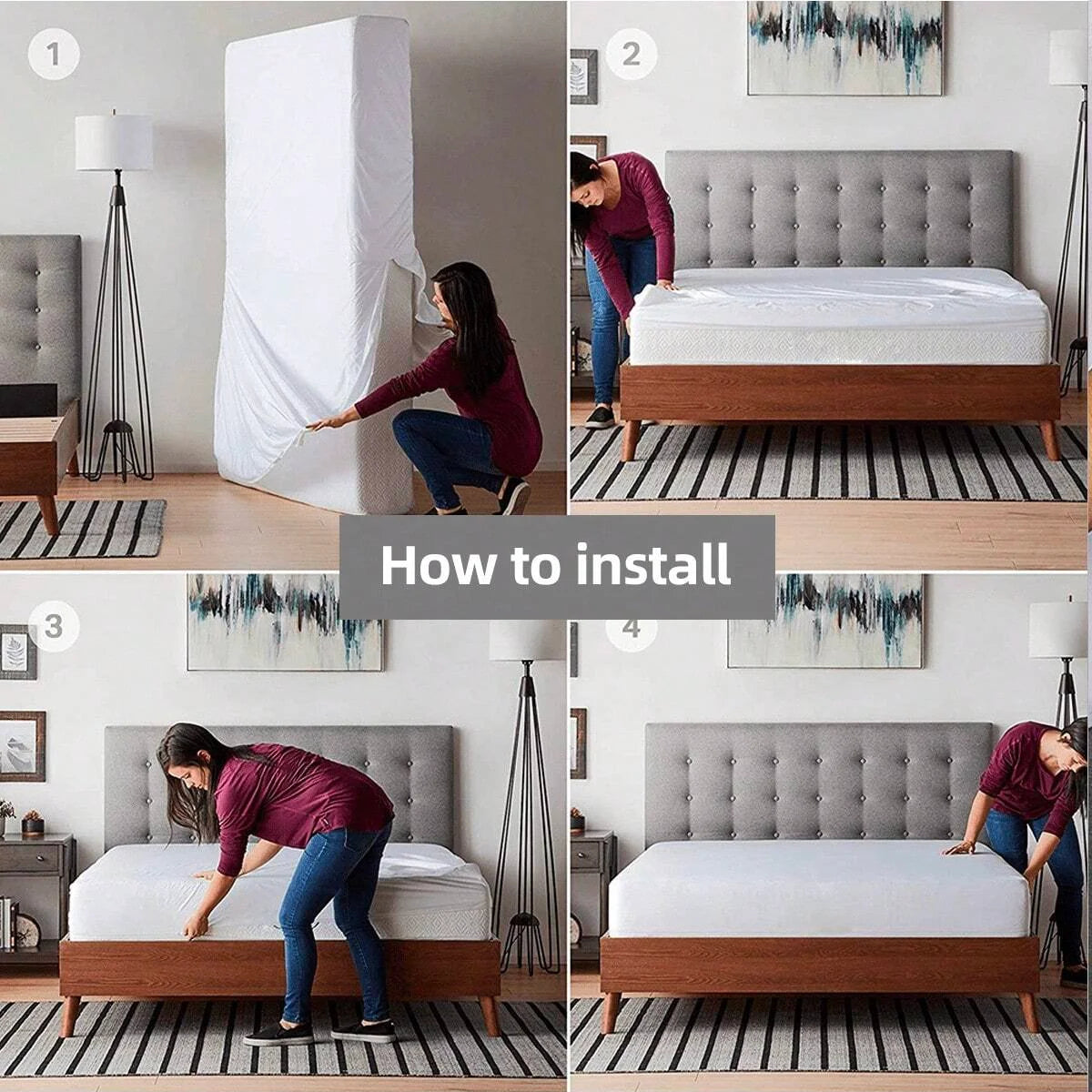 Protège-matelas imperméable zippé - vue 6
