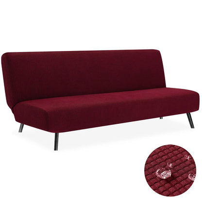 Housse de Clic-Clac Imperméable Jacquard – Extensible Sans Accoudoirs | Protection Canapé-Lit Étanche