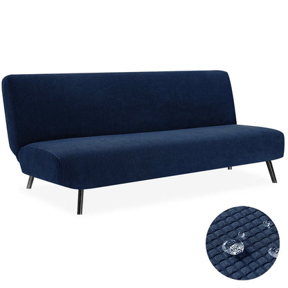 Housse de Clic-Clac Imperméable Jacquard – Extensible Sans Accoudoirs | Protection Canapé-Lit Étanche