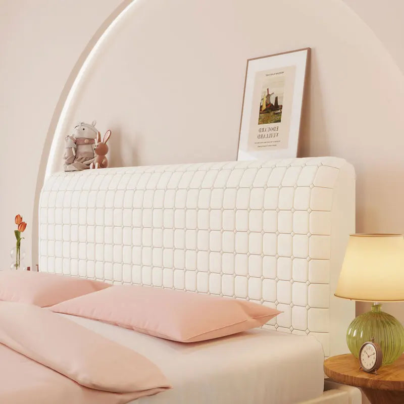 Housse de tête de lit velours extensible - vue 9