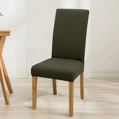 Housse de chaise élastique unie - vue 15