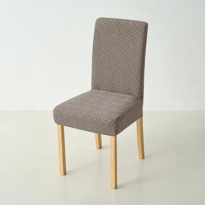 Housse de chaise scandinave jacquard ajustable - vue 6