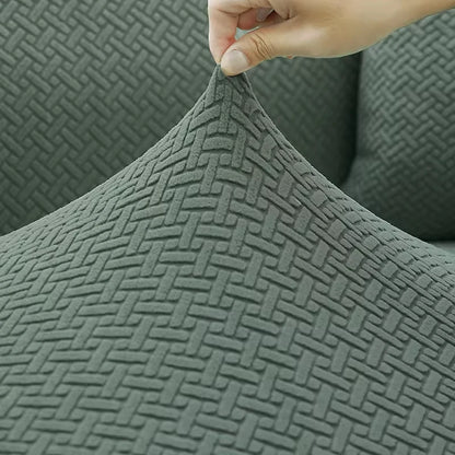Housse de canapé jacquard extensible 1 à 5 places - vue 3