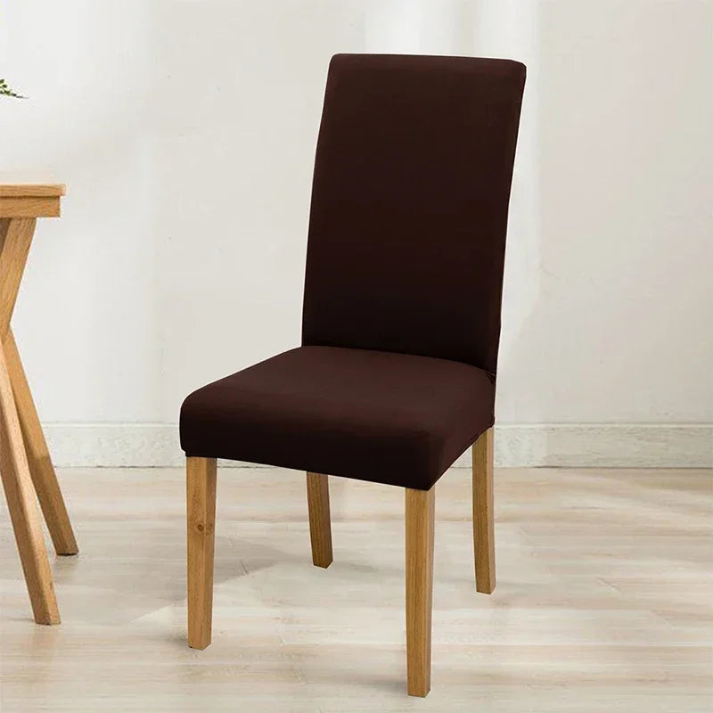 Housse de chaise élastique unie - vue 13