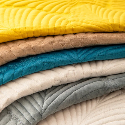 Housse de canapé antidérapante velours Vert 70x210cm - MaisonHousse