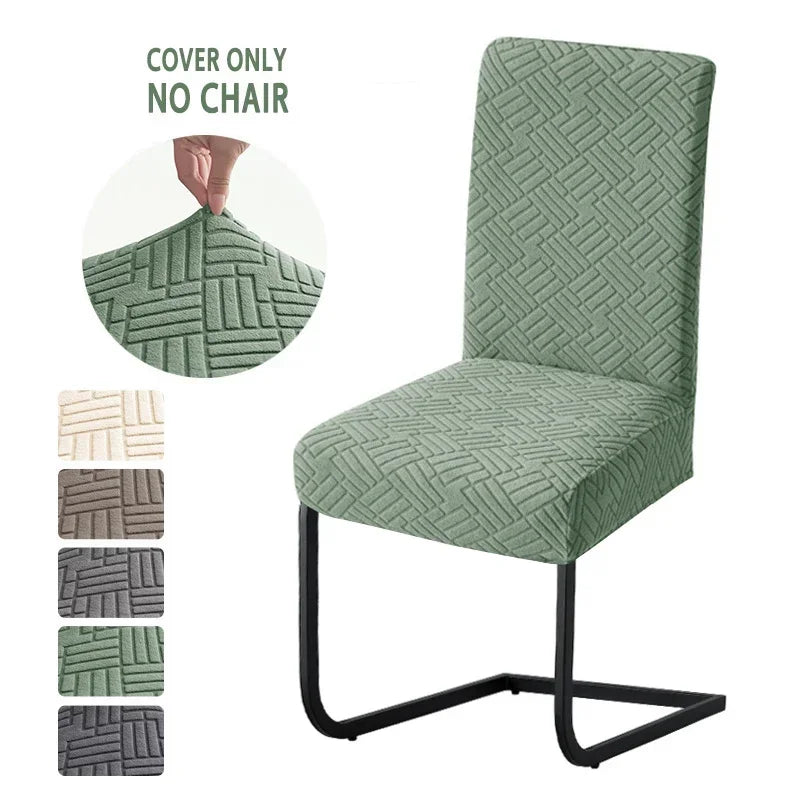 Housse de chaise scandinave jacquard ajustable - vue 10