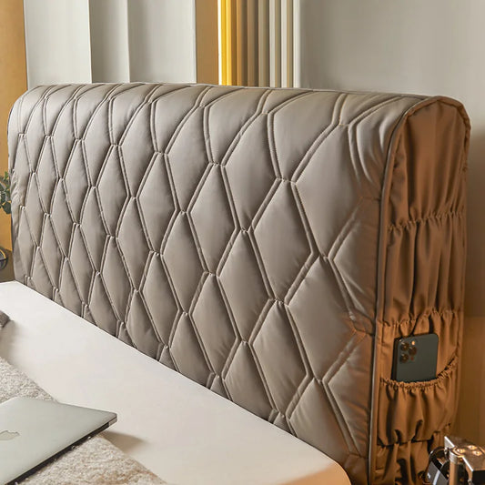 Housse de tête de lit similicuir matelassé élégante - MaisonHousse