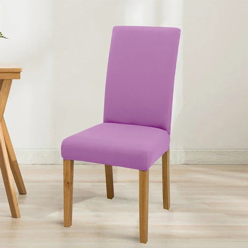 Housse de chaise élastique unie - vue 14