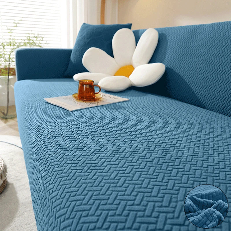 Housse de canapé jacquard extensible 1 à 5 places - vue 8