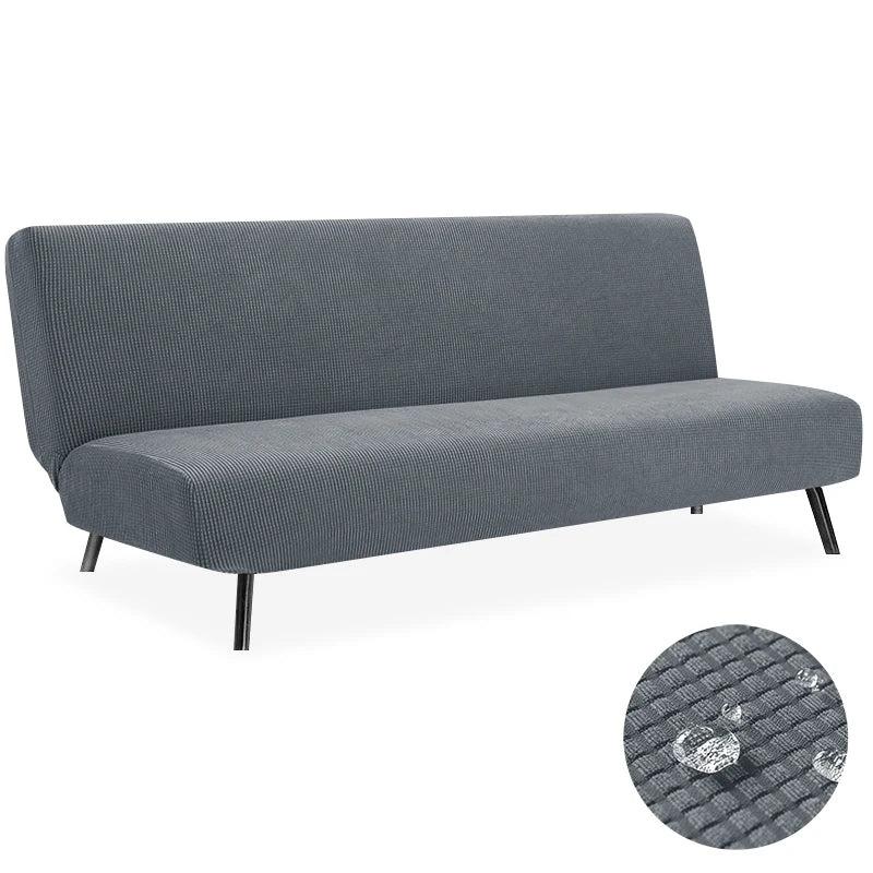 Housse de Clic-Clac Imperméable Jacquard – Extensible Sans Accoudoirs | Protection Canapé-Lit Étanche