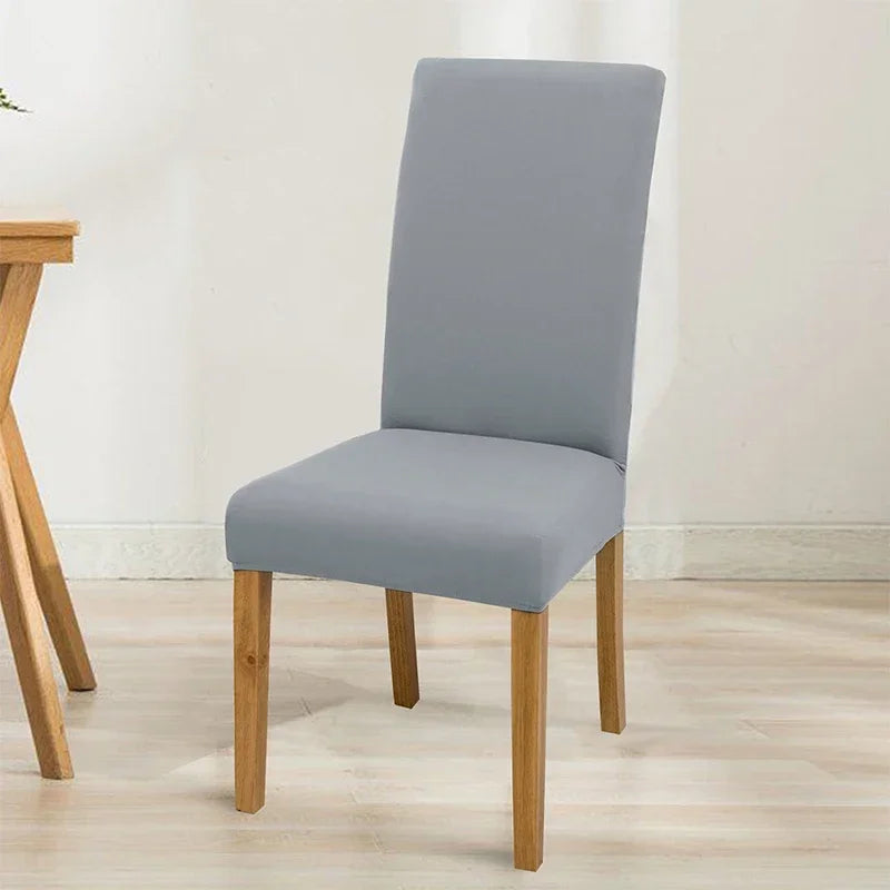 Housse de chaise élastique unie - vue 18