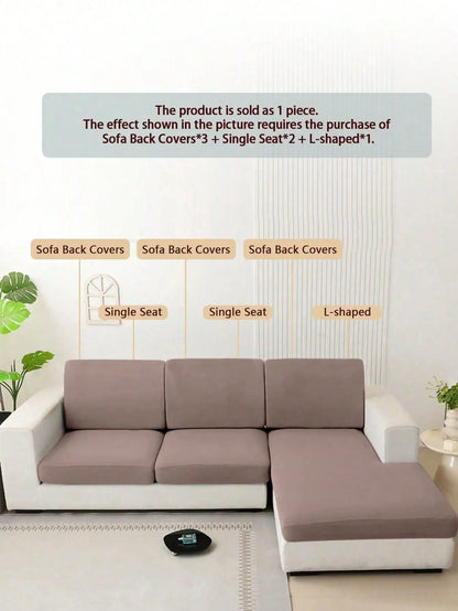 Housse de coussin d'assise de canapé extensible - vue 5
