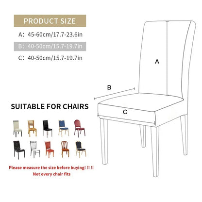 Housse de chaise élastique unie - vue 6