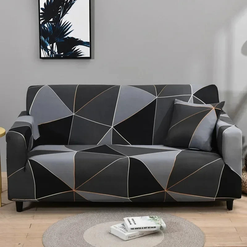 Housse de canapé extensible à motif
