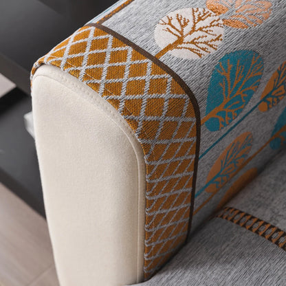 Jeté de canapé jacquard boho arbre et lune - vue 4