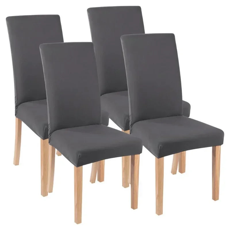 Housse de chaise élastique unie - vue 2