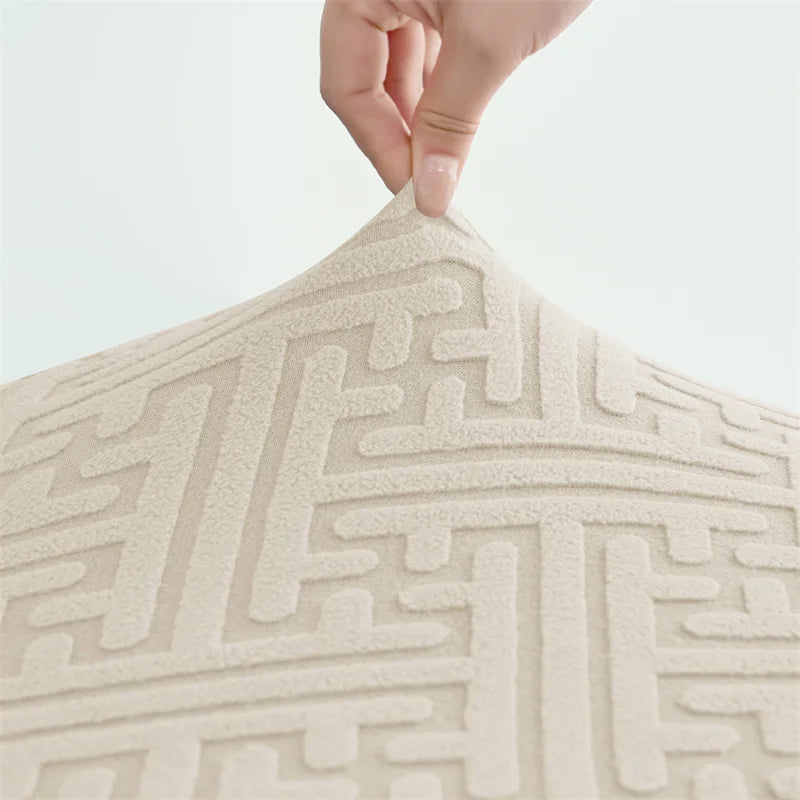 Housse de chaise jacquard anti-taches - vue 4