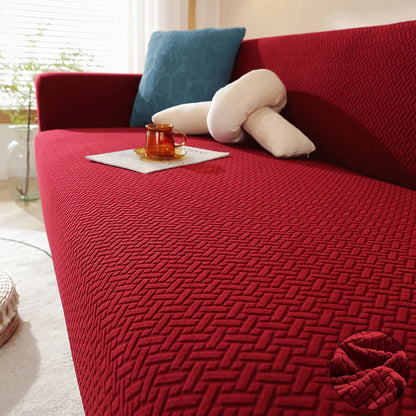 Housse de canapé jacquard extensible 1 à 5 places - vue 10