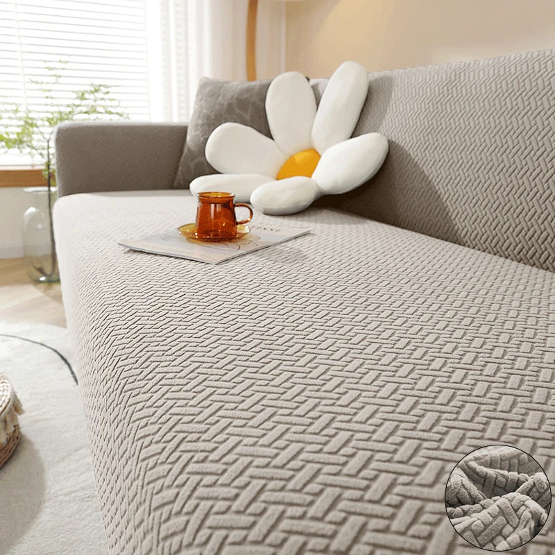 Housse de canapé jacquard extensible 1 à 5 places - vue 16