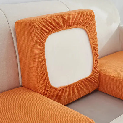 Housse de coussin de canapé extensible unie - vue 14