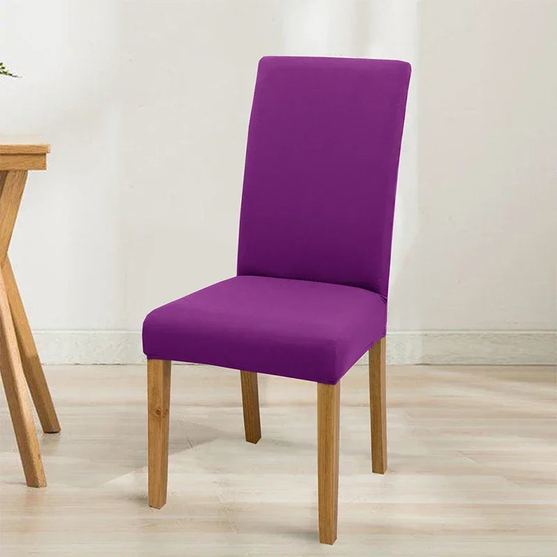 Housse de chaise élastique unie - vue 24
