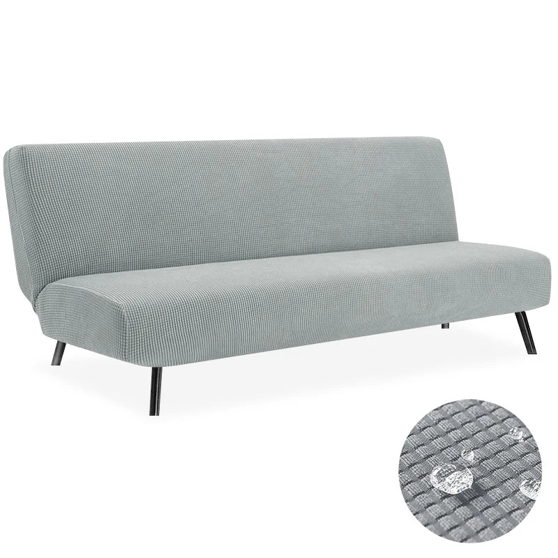 Housse de Clic-Clac Imperméable Jacquard – Extensible Sans Accoudoirs | Protection Canapé-Lit Étanche