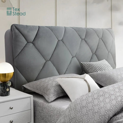Housse de tête de lit velours matelassé losange - vue 3