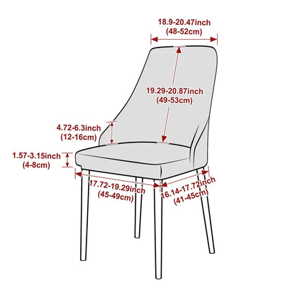 Housse de chaise jacquard dossier arrondi - vue 2